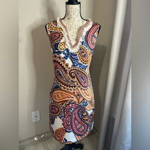 Laundry# By Shelli Segal Multicolor Paisley Mini Dress